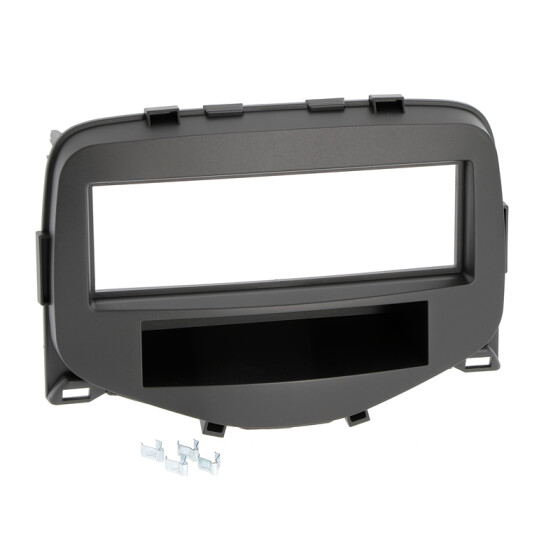 Radioblende CITROEN C1, PEUGEOT 108, TOYOTA Aygo ab 2014 1DIN schwarz