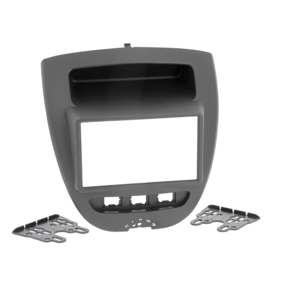 Radioblende CITROEN C1, PEUGEOT 107, TOYOTA Aygo ab 2005-2014 2DIN  black