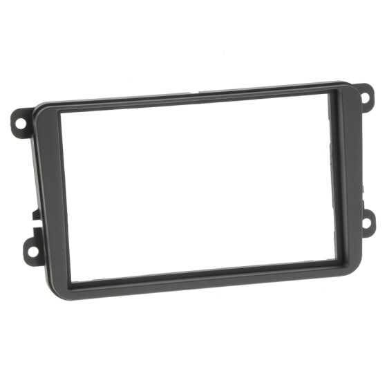 HQ Radioblende SEAT SKODA VW 2DIN schwarz Softtouch
