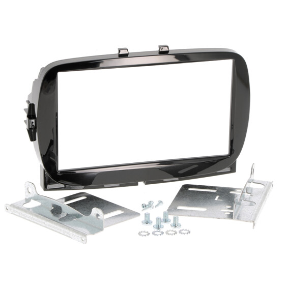 Radioblende FIAT 500 ab Bj. 2016 2DIN piano black