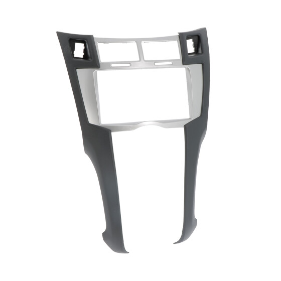 Radioblende TOYOTA  YARIS (XP9)  2006-2011 2DIN silber Kit Blende + Seitenteile