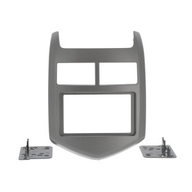 Radioblende CHEVROLET Aveo ab 2011- 2DIN grey metallic