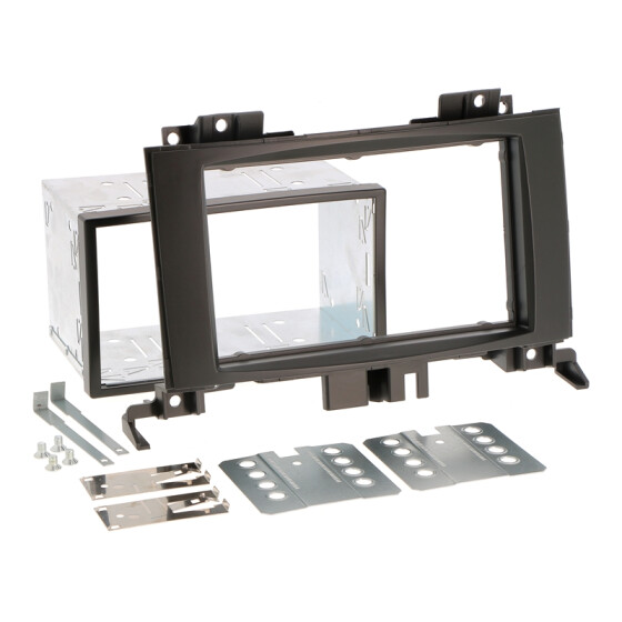 Radioblendenkit MERCEDES Sprinter (W906) VW Crafter  2DIN black 182 x 103
