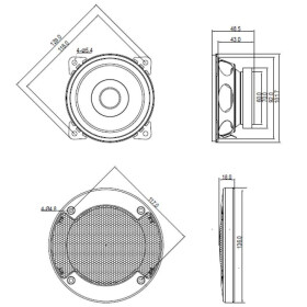 Blaupunkt ICx 401 - 10 cm Doppelmembran-Lautsprecher mit...