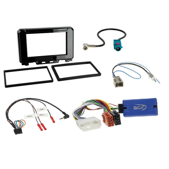 Radioeinbausatz 2DIN Suzuki Jimny ab 2018 mit Lenkradfernbedienung ohne OEM-AUX + OEM- USB