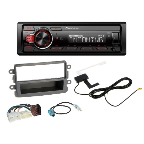 Pioneer MVH-330DAB - Einbausatz 1DIN Dacia Dokker Duster Lodgy Sandero ab 2012