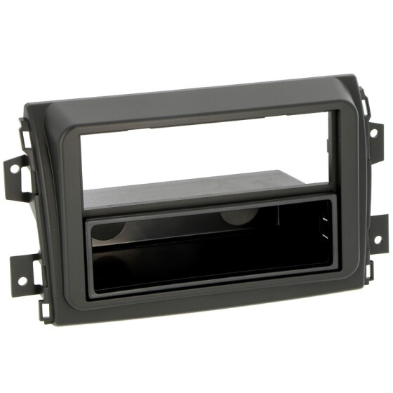 Radioblende FIAT Ducato ab 2021- 1DIN matt black mit Fach