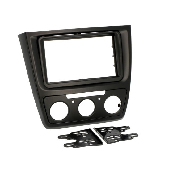 Radioblende SKODA Yeti ab 2009 2DIN black manuelle Klima