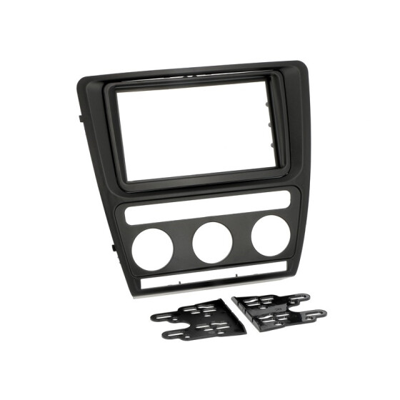 Radioblende SKODA Octavia (1Z) ab 2004-09 2DIN black Klimaautomatik