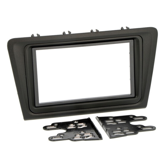 Radioblende SKODA Rapid (NH) ab 2012-19 2DIN black Installer Kit
