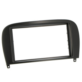 Radioblende MERCEDES SL (R230) ab 2001-11 2DIN black Installer Kit