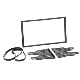 Radioblende MERCEDES SL (R230) ab 2001-11 2DIN black Installer Kit