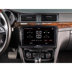 Android Autoradio für Skoda Superb 2009-2016 mit 4 x 100W Class-D Verstärker, 10,1 Zoll Display (hochauflösend), Inkl. Head-up-Display, Apple CarPlay und Android Auto