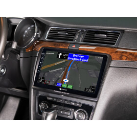 Android Autoradio für Skoda Superb 2009-2016 mit 4 x 100W Class-D Verstärker, 10,1 Zoll Display (hochauflösend), Inkl. Head-up-Display, Apple CarPlay und Android Auto