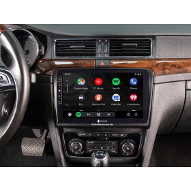 Android Autoradio für Skoda Superb 2009-2016 mit 4 x 100W Class-D Verstärker, 10,1 Zoll Display (hochauflösend), Inkl. Head-up-Display, Apple CarPlay und Android Auto