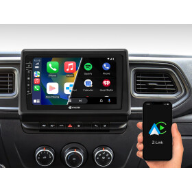 Dynavin 9-Zoll Android Autoradio für Renault Master mit Wireless Apple CarPlay & Android Auto, Blitzer.de PRO Integration und Head-up-Display