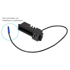Griffleistenkamera CAMBH-AU002 Lite passend für Audi A3 8P / A4 B7 / A6 4F / Q7 4L / A5 MQB