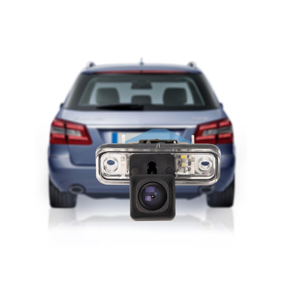 Kennzeichenleuchten-Kamera, Rückfahrfunktion 170° mit abschaltbaren Linien, gelbes Licht