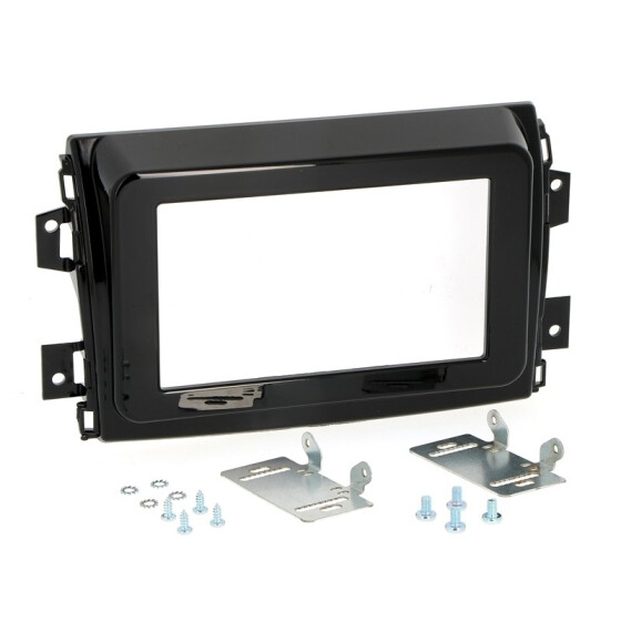 Radioblende FIAT Ducato ab 2021- 2DIN piano black Installer Kit Frameless