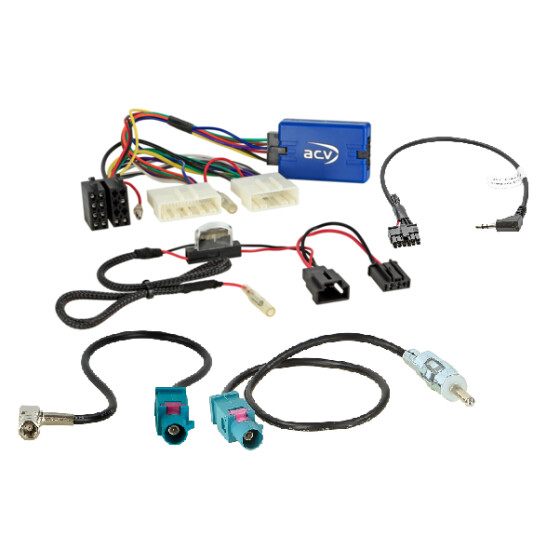 Dacia Duster 2022 Lenkradinterface, Antennenadapter incl. eingearbeitetes Y-Kabel für Pioneer Autoradio`s