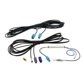 Antennenkabel Kit Fakra(m) > DIN(m)/SMB(F)/SMA(m) FM/DAB+