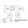 Connects2 Lenkradgrundinterface für Fiat Ducato 8 (ab 2021) ISO-Mini ISO Telefon - 42sfa026