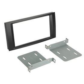 2-DIN Radioblende  VW T5 2003-2015/Touareg 2003-2010 schwarz