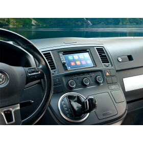 2-DIN Radioblende  VW T5 2003-2015/Touareg 2003-2010 schwarz