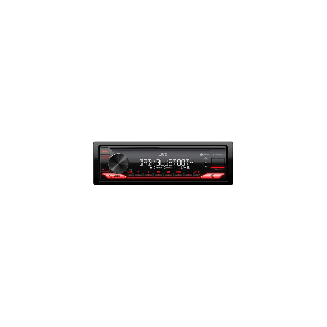 JVC KD-X282DBT Autoradio Bluetooth DAB USB für Volkswagen VW Golf VI