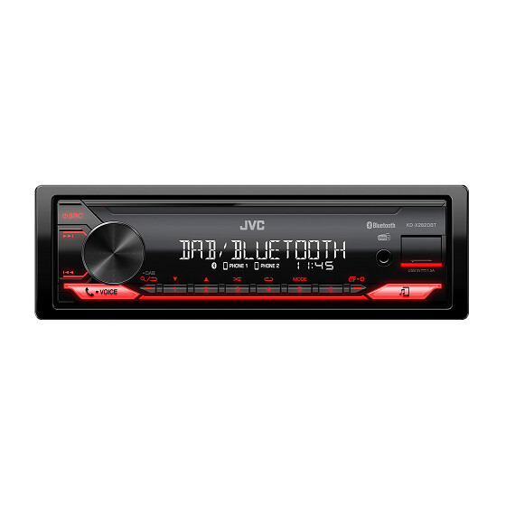JVC Autoradio KD-X282DBT Digital Media Receiver mit DAB+ / USB / AUX / FLAC / 13-Band EQ
