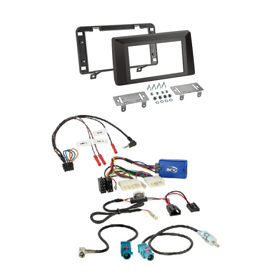 Autoradio- Einbausatz 2-DIN Dacia Duster (SR) 09/2021 - 2024