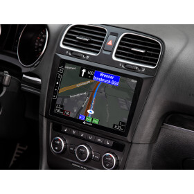 Dynavin 9-Zoll Android Autoradio für VW Golf 6 mit Wireless Apple CarPlay & Android Auto, Blitzer.de PRO Integration, 4x100W Class-D Verstärker und Head-up-Display