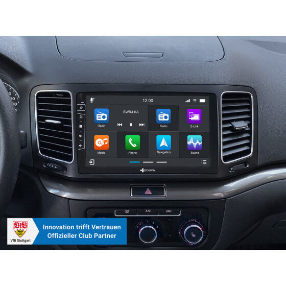 Dynavin D9-DF56 Premium – Android Autoradio für VW Sharan & Seat Alhambra mit 4×100W DSP, 9" HD-Display, CarPlay, Android Auto & HUD