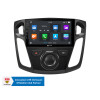 Android Autoradio für Ford Focus mit 4 x 100W Class-D Verstärker, 9 Zoll Display (hochauflösend), Inkl. Head-up-Display, Apple CarPlay und Android Auto