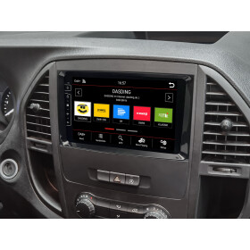 Dynavin Navisystem  9 Zoll (22,86cm) Display, für Mercedes Vito W639 / Viano W639 mit 4 x 100W Class-D Verstärker, 9 Zoll Display (hochauflösend), Inkl. Head-up-Display, Apple CarPlay und Android Auto
