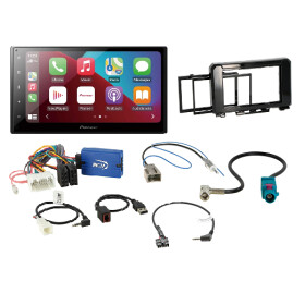 Autoradio Einbausatz 2DIN für Suzuki Jimny ab 2018 mit Pioneer SPH-DA160DAB mit USB/ AUX