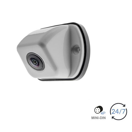 AMPIRE Farb-Rückfahrkamera, Aufbau, 140° Weitwinkellinse, 15m, silber lackiert