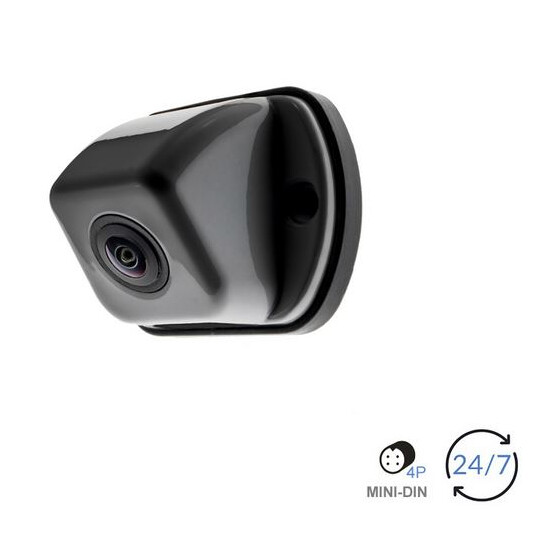 AMPIRE Farb-Rückfahrkamera, Aufbau, 140° Weitwinkellinse, 15m, schwarz lackiert