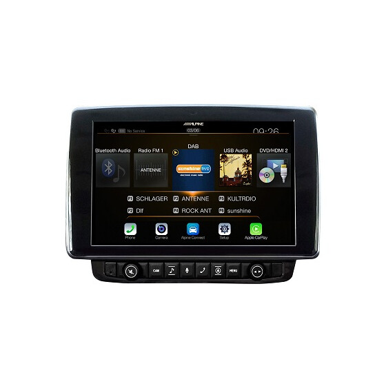 Alpine X903D-DU 9-Zoll-Navigationssystem mit Tochscreen für Fiat Ducato III, Citroën Jumper II und Peugeot Boxer II mit TomTom Karten und Apple CarPlay / Android Auto