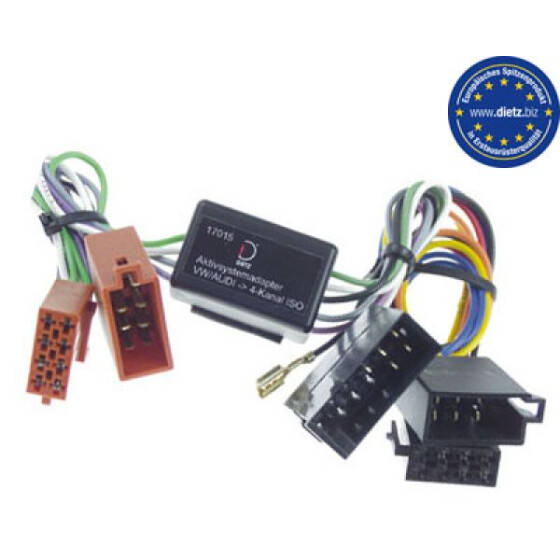 Aktivsysteminterface 10 poliger-ISOAnschluss für voll- und teilaktive OEM-Soundsysteme