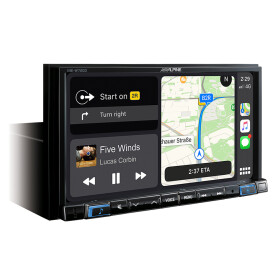 Alpine Navigation INE-W720DC Navigationssystem mit DAB+, 7-Zoll Display, Wohnmobil- & LKW-Software vorinstalliert, Apple CarPlay und Android Auto Unterstützung