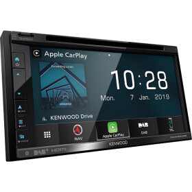 Kenwood Digital Media Navitainer 2DIN DNX5190DABS mit 17,3 cm WVGA-Monitor, Apple CarPlay, AndroidAuto & Digitalradio