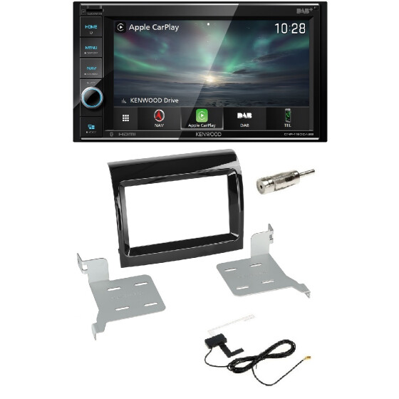 Navigation Autoradio Einbausatz Kenwood 2-DIN für Fiat Ducato / Citroen Jumper / Peugeot Boxer ab 2014 mit EURO 6