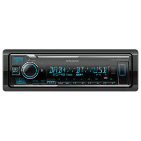 Kenwood Autoradio KMM-BT508DAB Digital Media Receiver mit Bluetooth & DAB+ Empfänger incl. DAB+ Antenne
