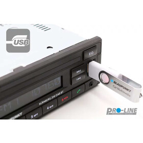 Blaupunkt Nürnberg 200 DAB - BT MP3-Autoradio mit DAB / Bluetooth / USB / AUX-IN