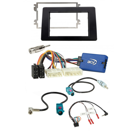 Autoradio- Einbausatz 2DIN geeignet für Renault Master ab 2020, Nissan NV400 ab 2020, Opel Movano (TypB) ab 2019