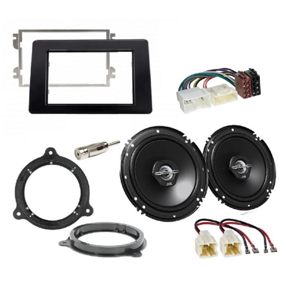 Radioeinbausatz für 2DIN Autoradio Renault Master Bj. 2020 ohne Lenkradfernbedienung incl. Lautsprecher