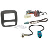 Radioeinbausatz für 2DIN Autoradio Renault Trafic Bj. 2014 - 2021schwarz