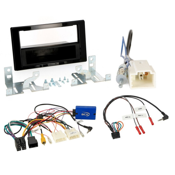 Autoradio- Einbausatz 1DIN passend für Toyota Aygo X (AB7) 04/2022 -2023 mit Lenkradfernbedienung