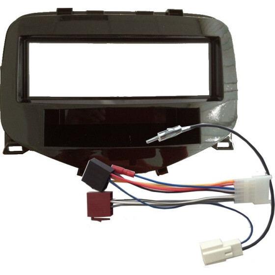 Autoradio- Einbausatz 1DIN passend für Toyota Aygo  (AB1) 2014 -2022/ Citroen C1/ Peugeot 108 ohne Lenkradfernbedienung